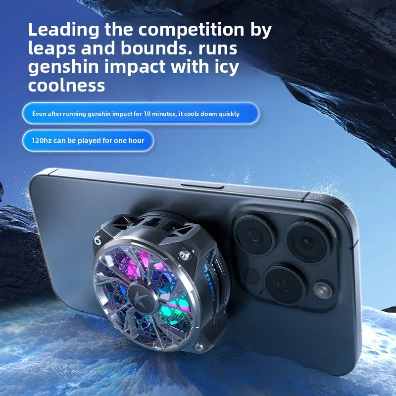 Universal Smartphone Cooling Fan with Wired Charging