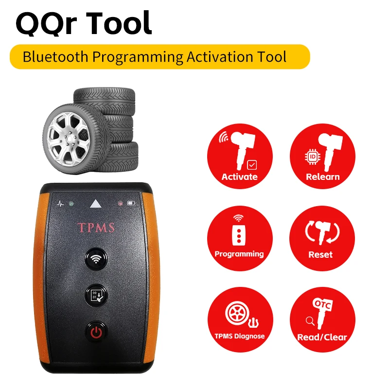 QQr TPMS Diagnostic Tool TPMS Bluetooth Tool DAM100 Programmer Activate Read Program Relearn