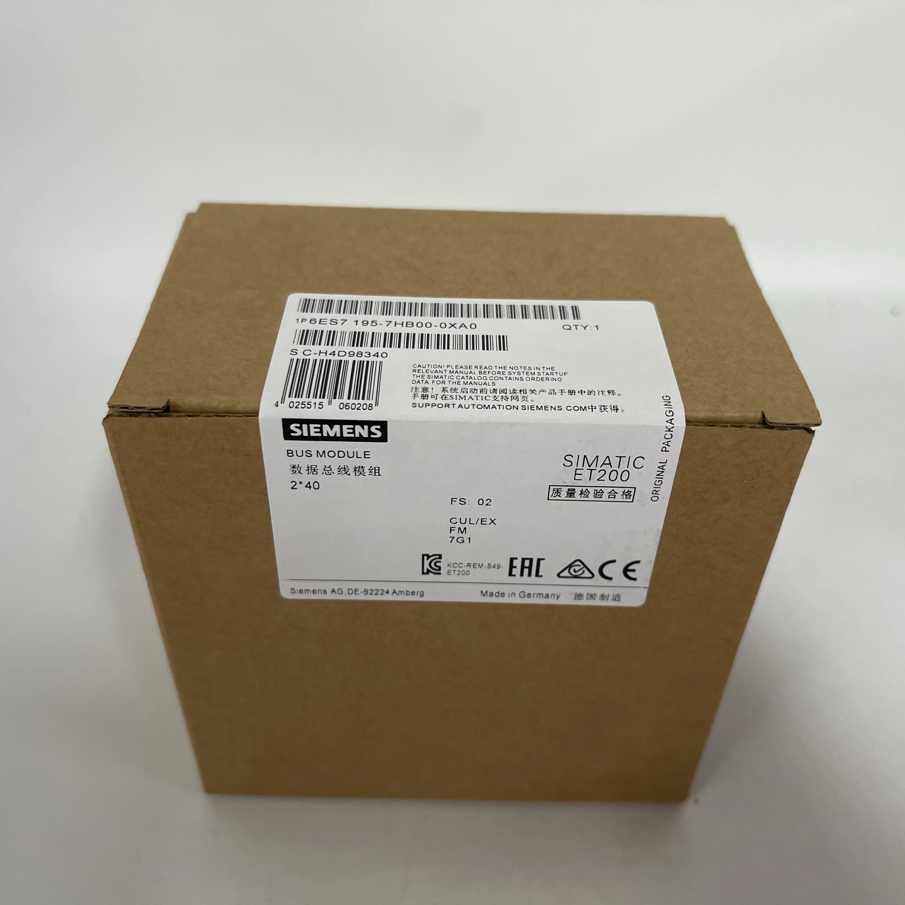 SIEMENS Bus Module 6ES7195-7HB00-0XA0 SIEMENS Bus Module 6ES7195-7HB00-0XA0