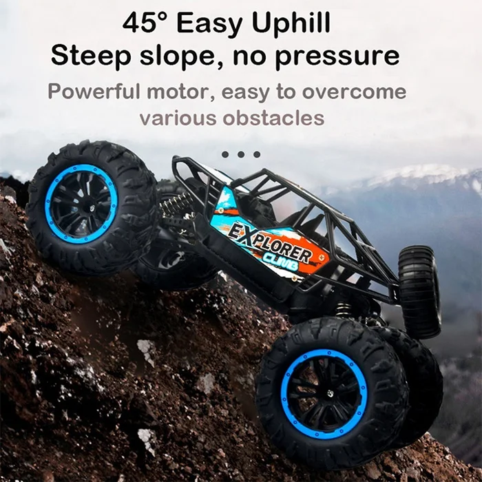 1/18 2.4ghz Radio Control Cross Country Car Toy Remote Control Truck Vehicle Toys Crawler Climbing Off-Road Rc Car for Boy Toy