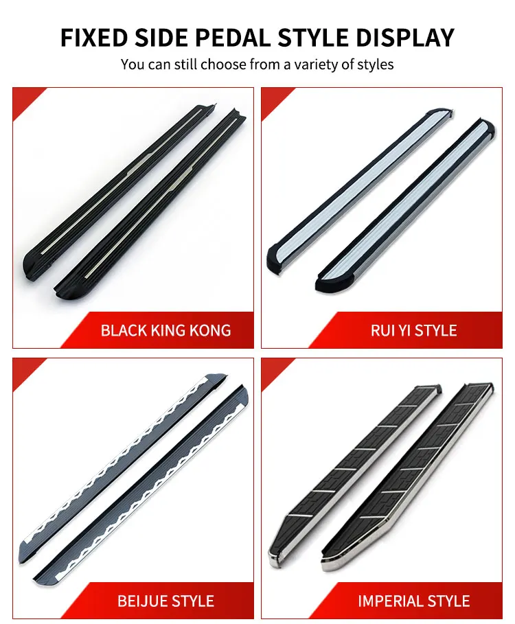Noble4x4 Car Pedal Wholesale Aluminum Off Road Car Body Accessories SUV Running Boards for ford Territory Side Step factory
