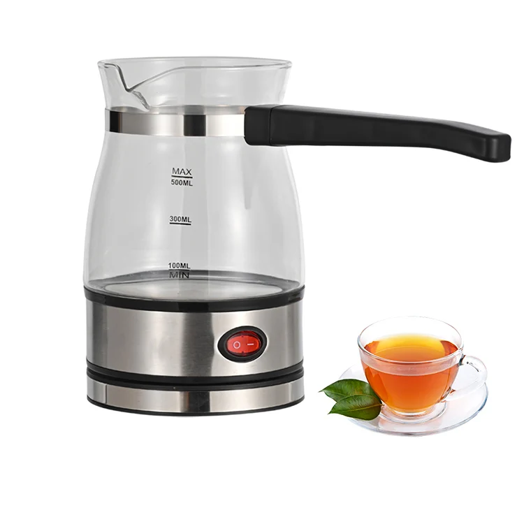 Cafetera Eléctrica Turca De 0.5l,Cafetera De Vidrio De 600w Con Base De  Cápsula Para El Hogar Y La Oficina,Superventas - Buy De Taza De Café, Eléctrica De Café De Vidrio Taza De Café,Venta