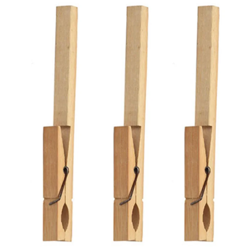 Lot De 10 Pinces En Bois Pour Tubes à Essai 10-20mm - Kit Support Expérience Laboratoire Bambou