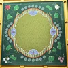 green Mahjong table mat
