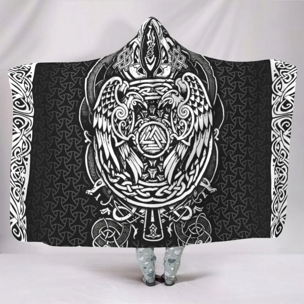 viking hooded blanket