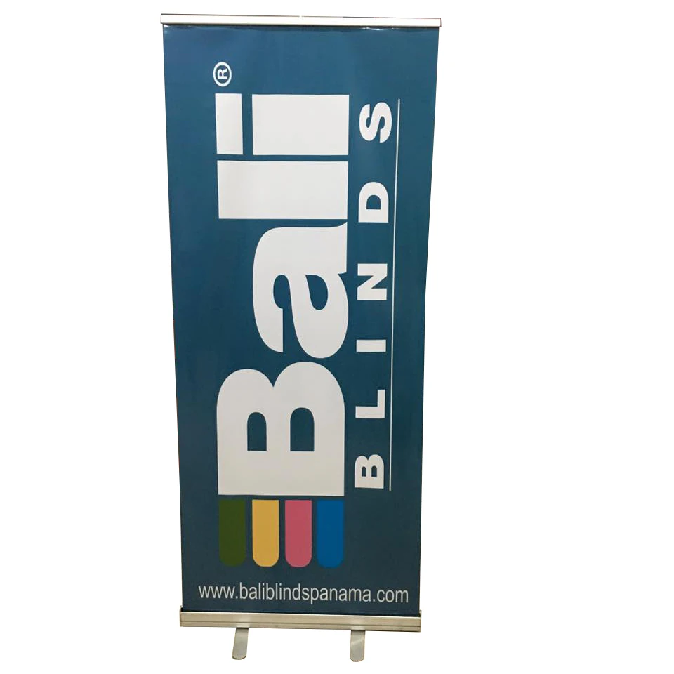 Custom Rollup Pull up Retractable Aluminium Recycle Roll up Banner Stand Display