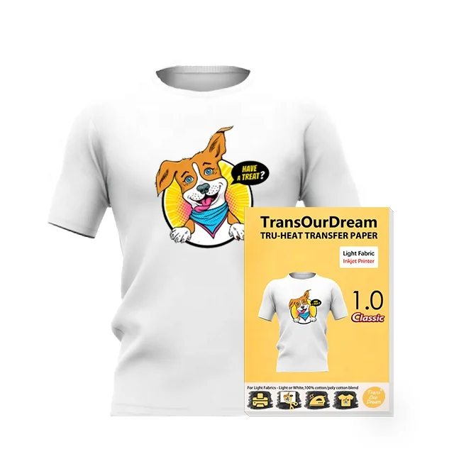 Transourdream Heat Transfer Paper - Perfect for Light Fabrics