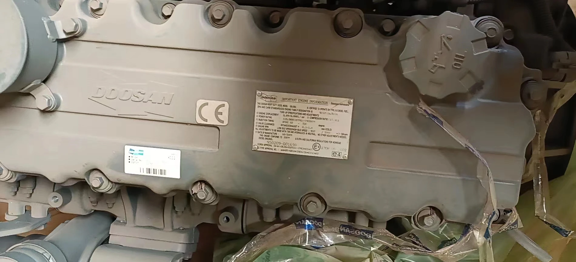 Лидер продаж DOOSAN DL06 115 кВт 6-цилиндровый 4-тактный дизельный двигатель с водяным охлаждением для сельскохозяйственной техники и экскаваторов по хорошей цене