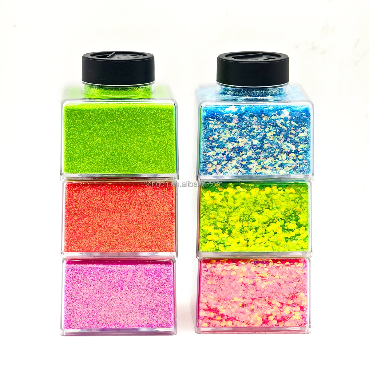 Bulk Packing Polyester Mix Glitter Custom Chunky Glitter For Tumblers Craft Nail Resin 2OZ Shakers jar glitter