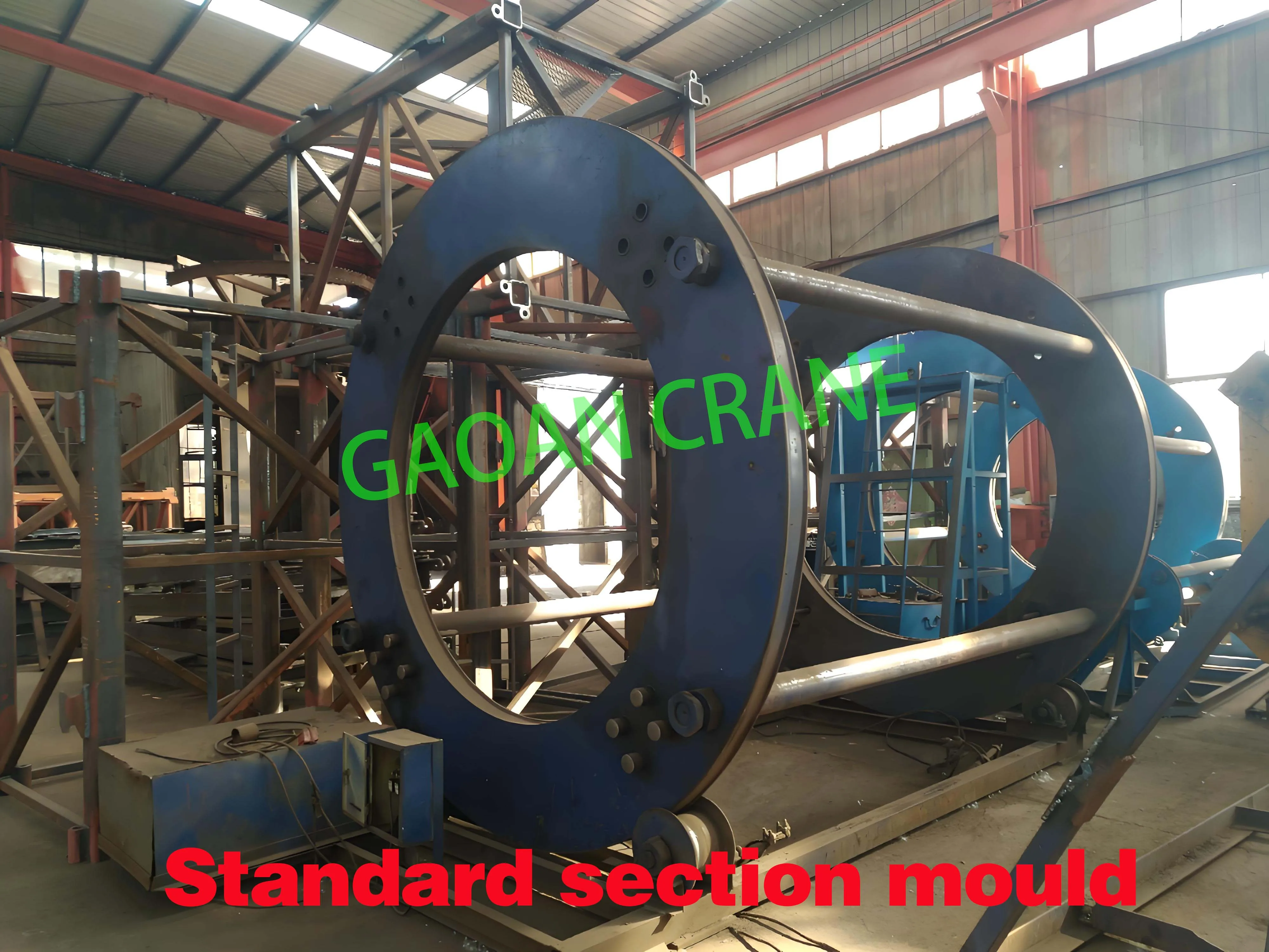 WD100 10t Load 24m Jib Length Roof Cranes for Construction Site and ...