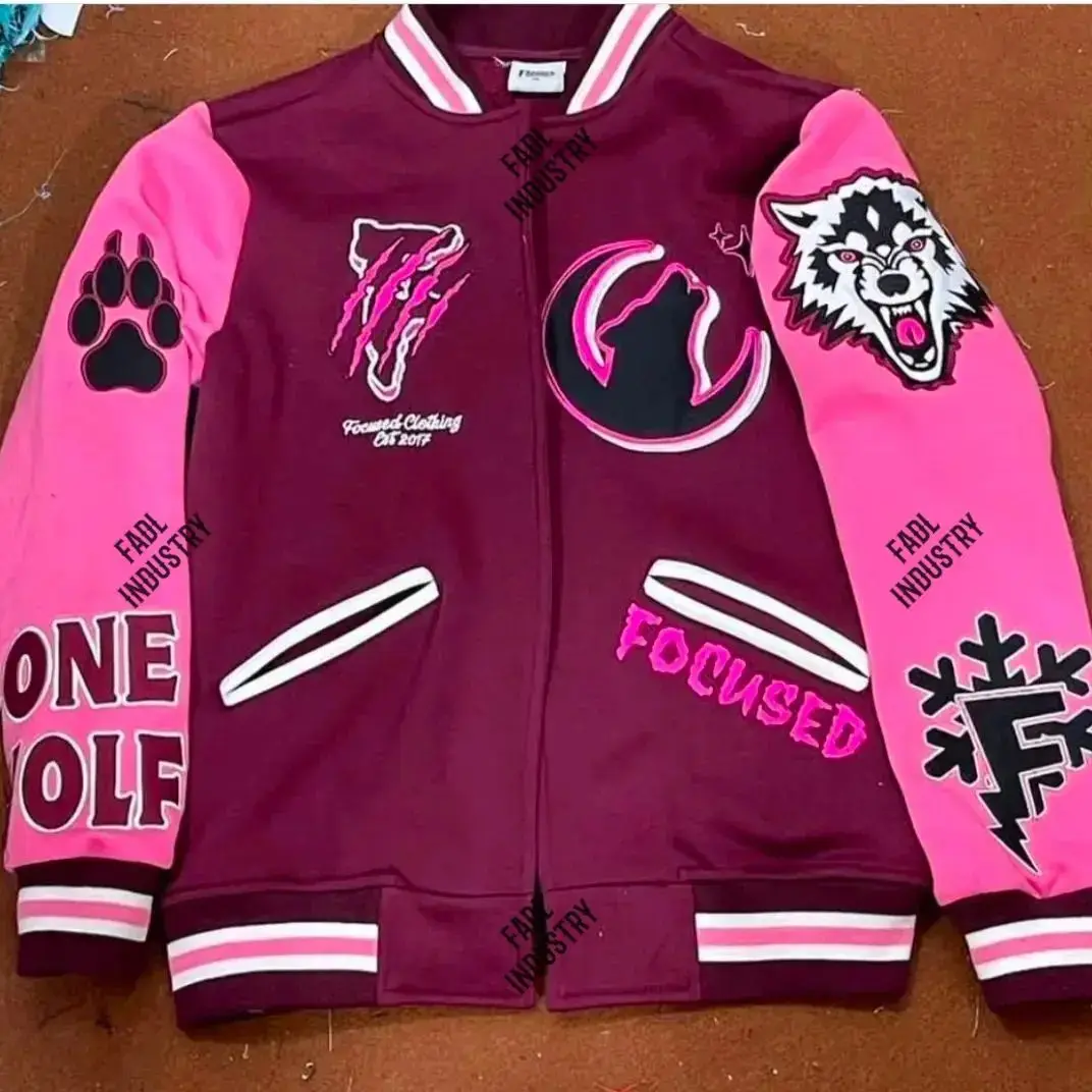 DCY Letterman Jacket Custom Mens Leather Bomber Jacket Custom Jacket with Logo C