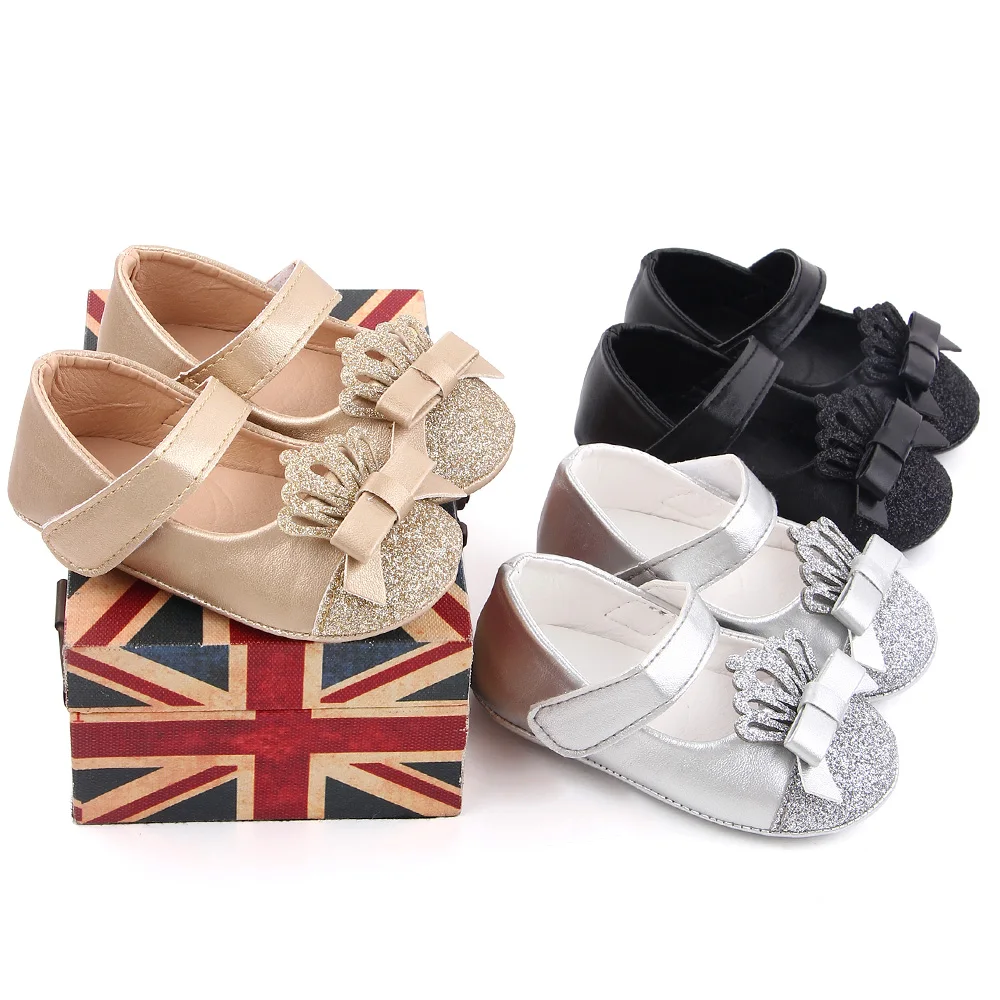Bling Fancy Crown Princess Shoes Soft Sole Party Shoes Infant  Baby Toddler Shoes For Girls details