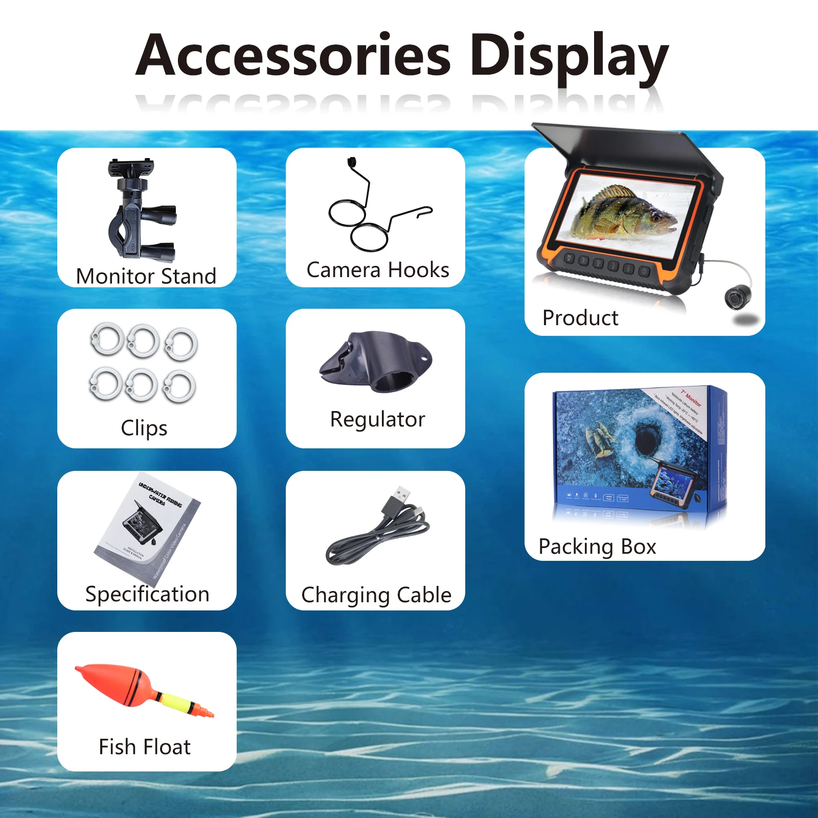fish camera accessories Chasing CanFish Fishing CamX Lure Action At the same time 15m/20m Single Fishing Camera Accessories