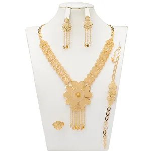 Brazilian Jewelry Sets Women Dubai Indian Jewelry Set Wedding for Bride Jewelry Sets 18k Gold Rings