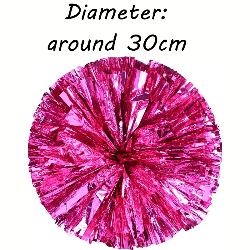 Помпоны для чирлидинга помпоны с ручкой ленты из металлической фольги цветами детей детские шары