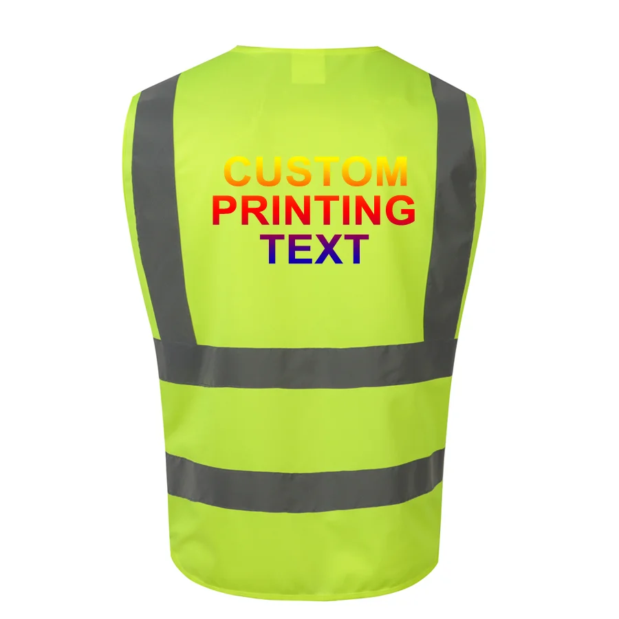 Visibility Driving Custom Vest Traffic Night Riding Sign Fluorescent Reflective Safety Vest - KingCare | KingCare.net
