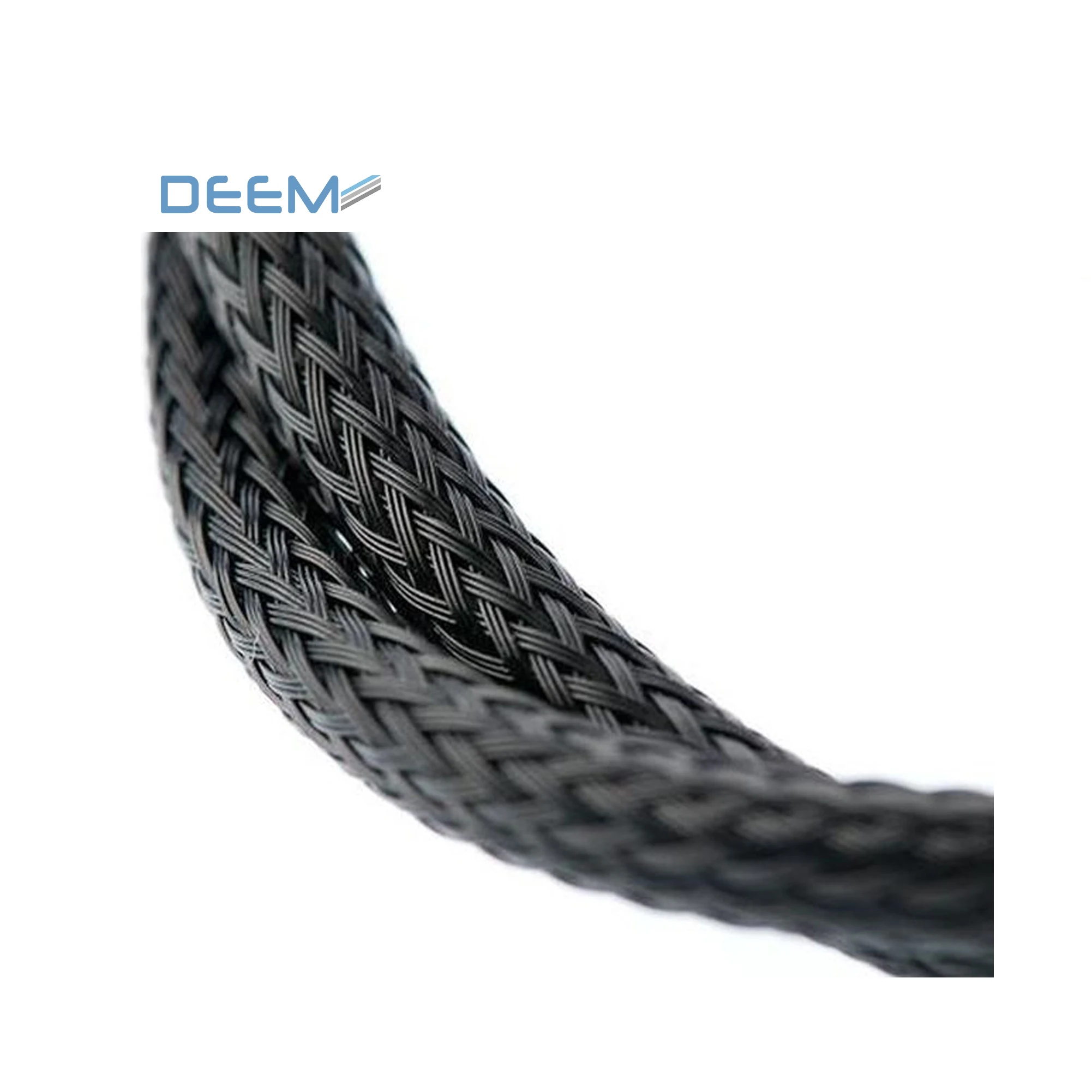 Deem Expandable Polyester Cable Sleeve Polyester Braided Abrasion Resistance Expandable Cable Braided Sleeving