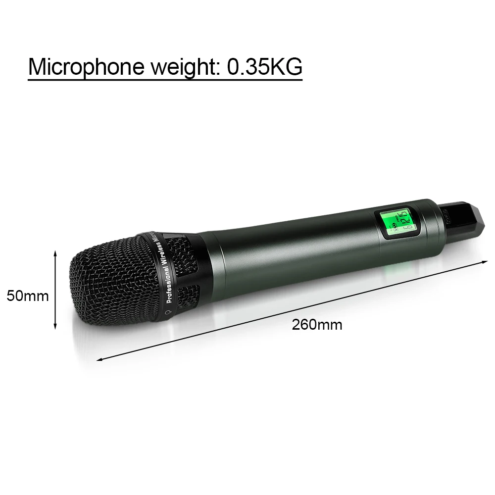 Depusheng DR2400 UHF High Fidelity Performance Conference 4 Channel Wireless Microphone