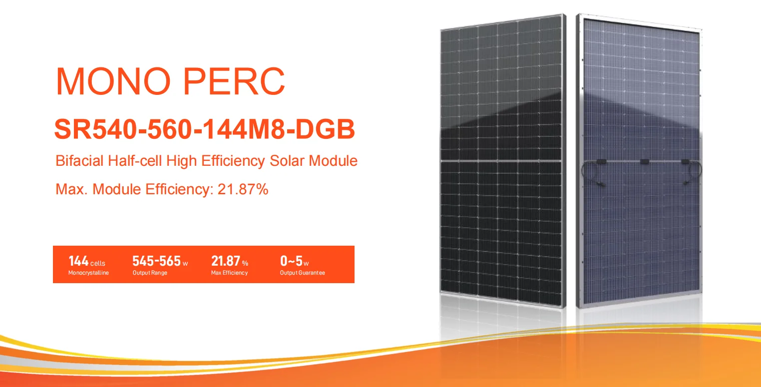 Paneles Solares 550w 560w Bifacial Pv Module Hybrid Solar Inverter ...