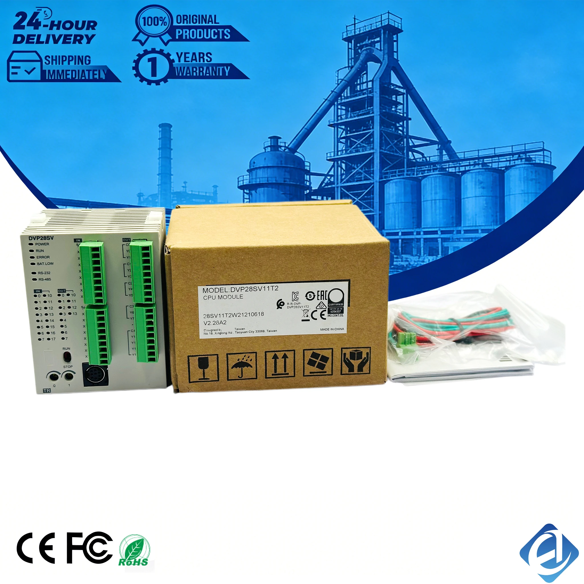 New Original DVP28SV11T2 Dvp28sv11t2 Expansion Module Stock in Warehouse