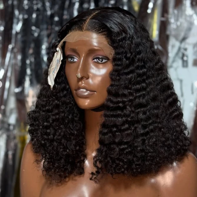 Wholesale Raw Burmese Curly Super Double Drawn Wig 5x5 Lace Frontal Wig 13x4 High Density Virgin Vietnamese Human Hair Wig