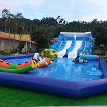 New design outdoor inflatable water park playground inflatable water amusement park for kids and adults