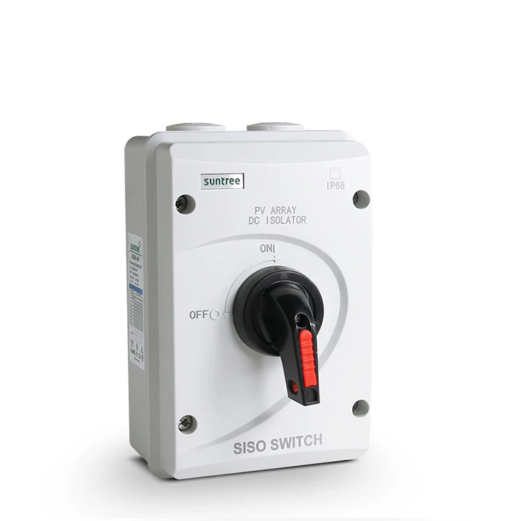1000VDC Disconnect Switch for Pv System Suntree IP66 Dc Disconnect Switch Waterproof Disconnect Switch