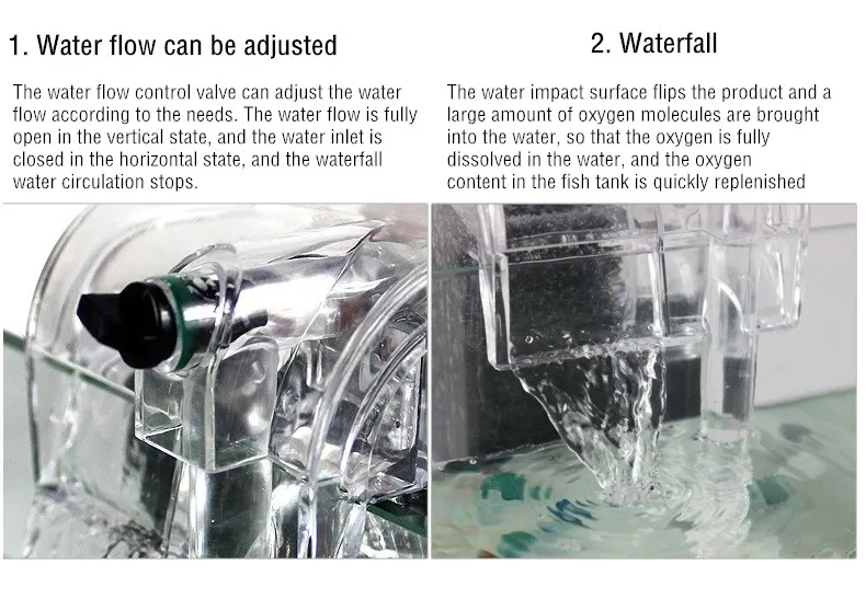 Silent Hangon Aquarium Filter Waterfall Filtration System For Small