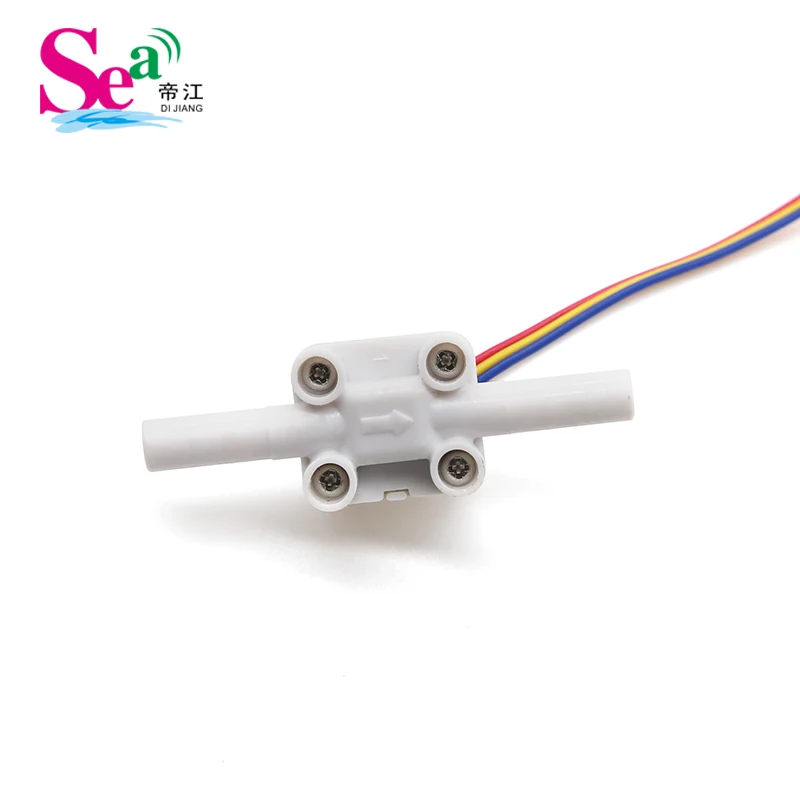 POM Material ZJTM-04A Liquids Flow Sensor Water Flowmeter Monitoring 0.1-1.5/4LPM NPN Pulse OEM ODM for Beauty Laser Machines