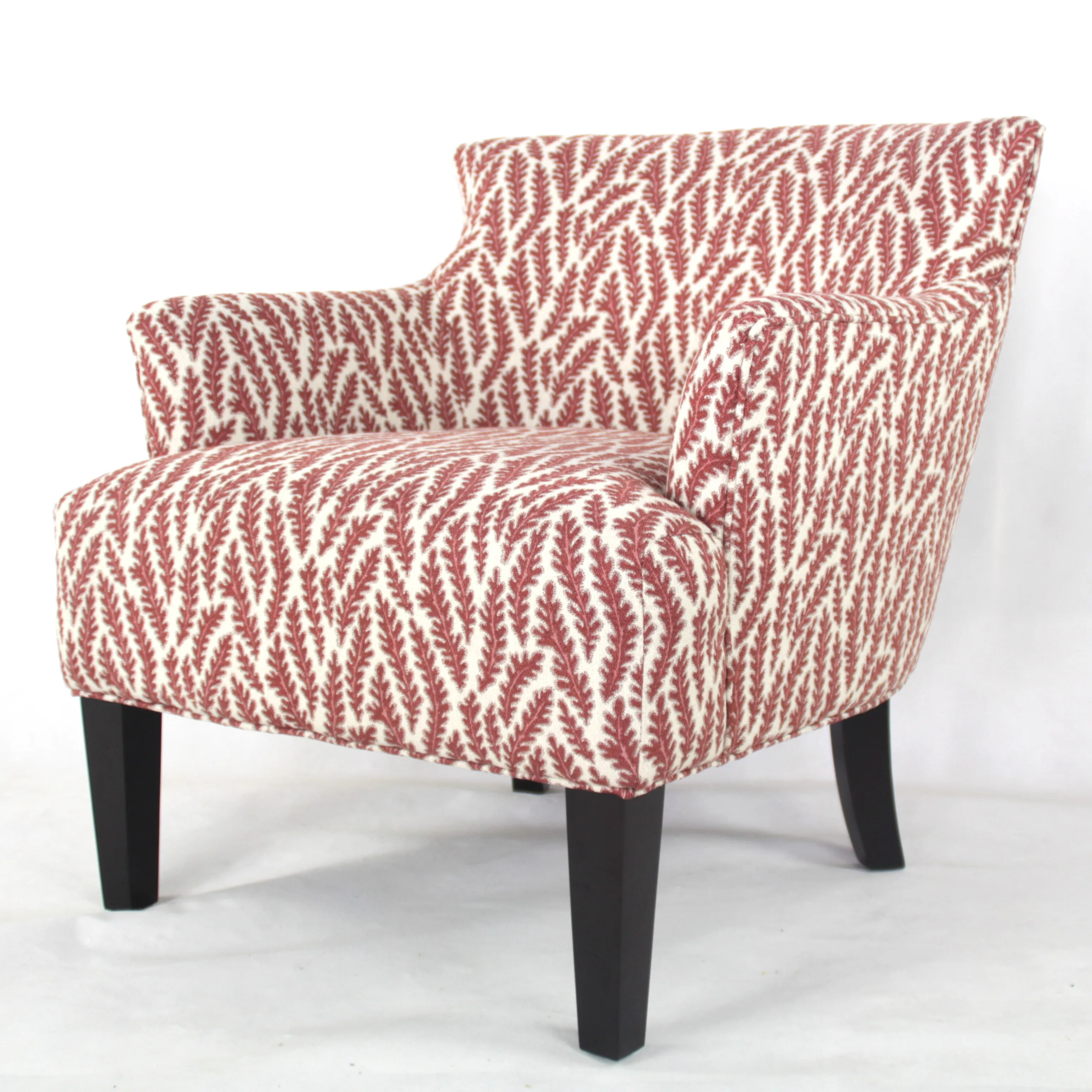 red print chair