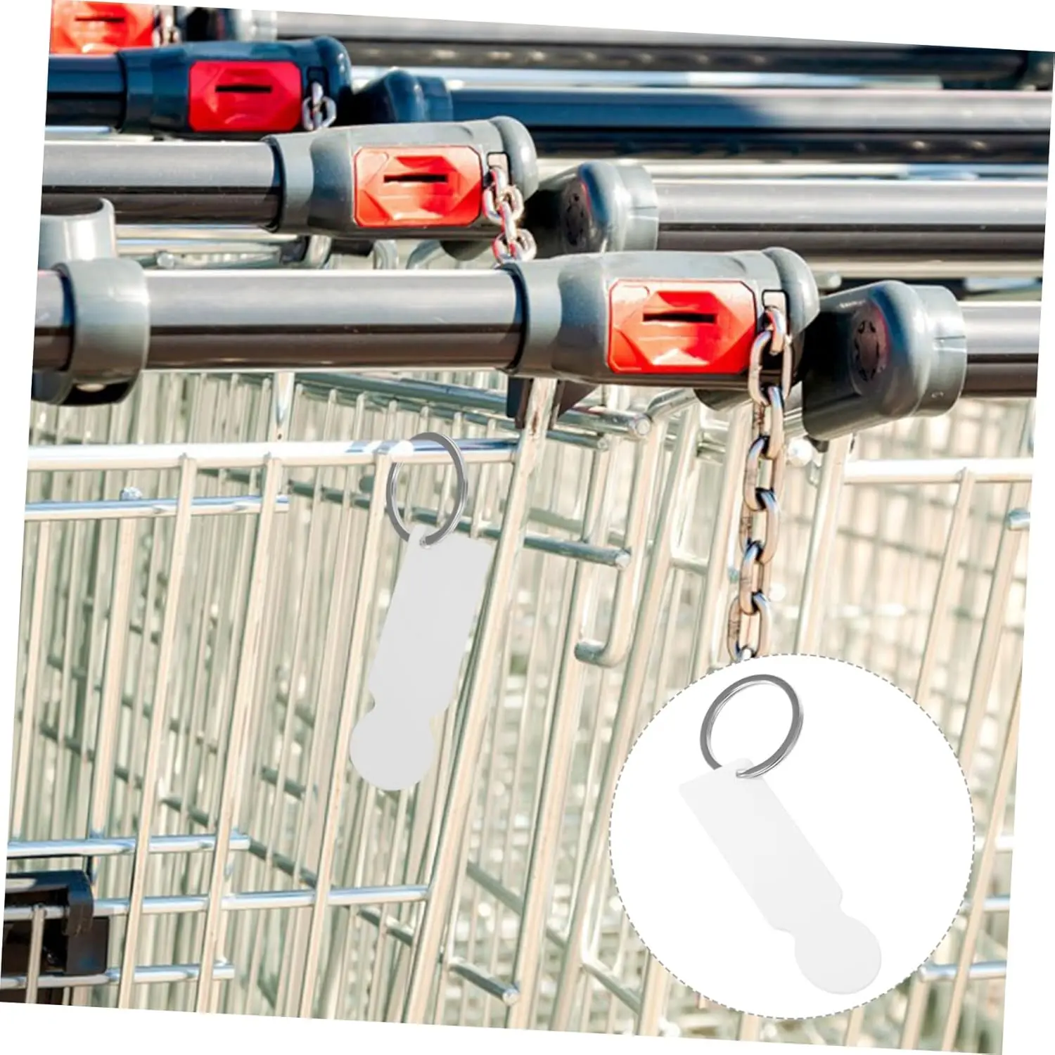 승화 블랭크 알루미늄 쇼핑 카트 코인 키 체인 포토 프레임 트롤리 토큰 금속 쇼핑 토큰 링