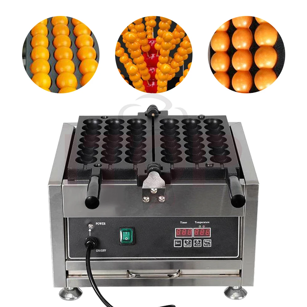 ワッフル　串　焼き機　2枚プレート 木製ハンドル Amazon | ワッフルメーカーキッチンミニワッフル鉄板トースター