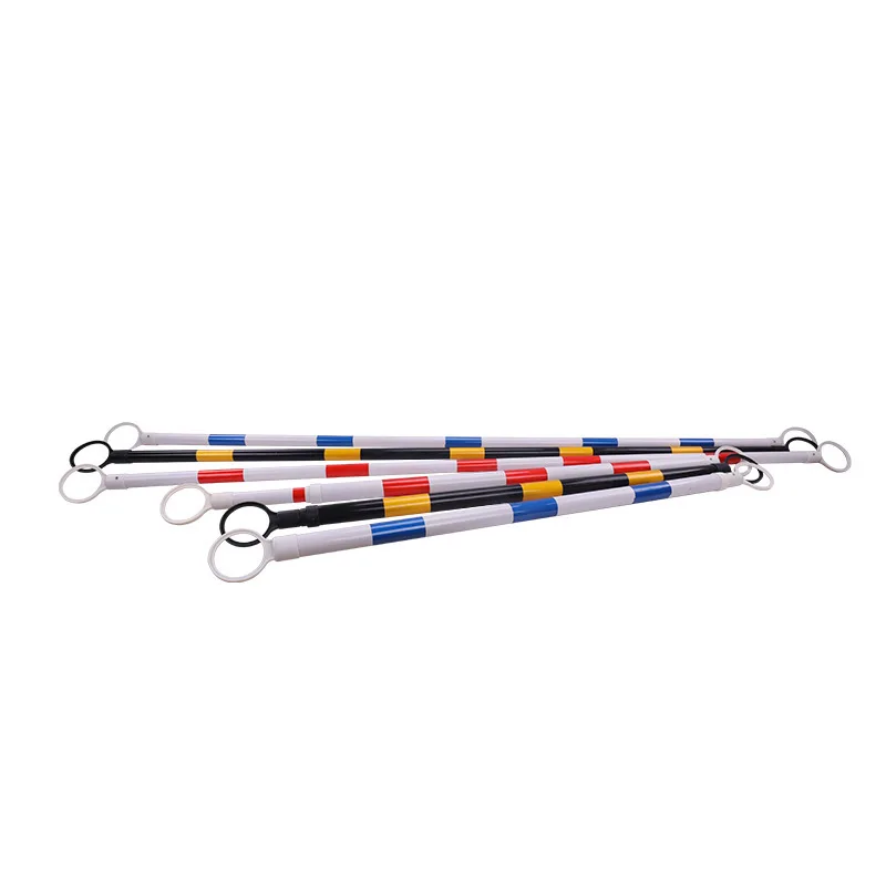 2m Length PVC Cone Connection Bar Retractable Traffic Cone Bar PVC Traffic Reflective Barrier Poles