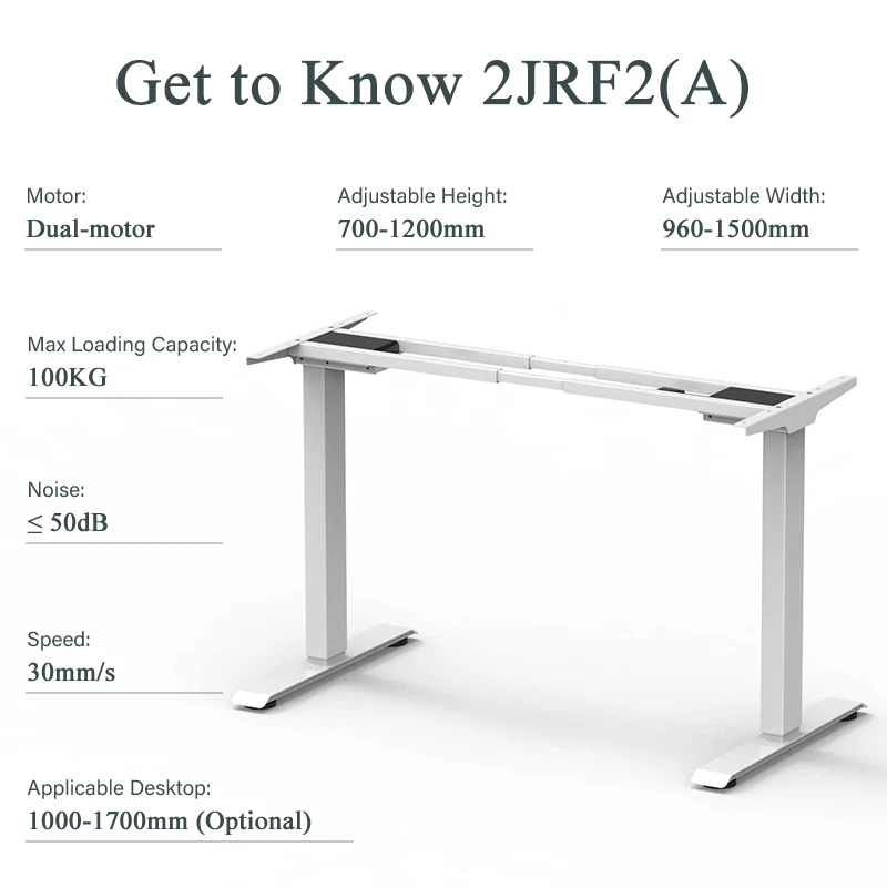 Strong Durable Dual Motor Adjustable Standup Desk Pc Sit Stand Desk Motorized Electric Raising Standing Desk for Computer