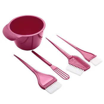 5PCS Hair Dye Coloring  Set Hair Dye Color Kit Hair Mixing Bowl and Brush for Salon DIY Beauty Tools Barber Supplies
