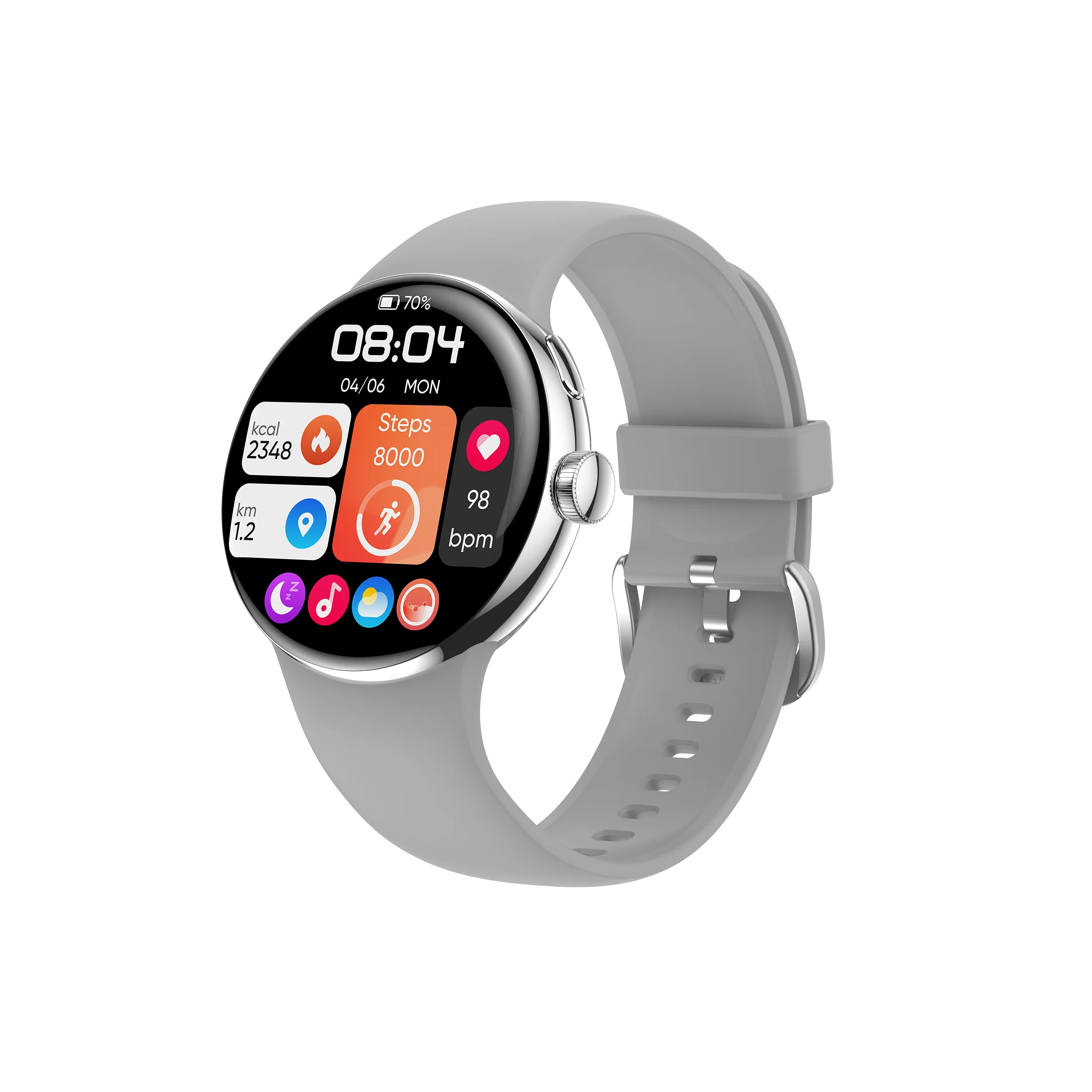 2023 LA24 Smar Twatch With Bt Calling Voice Control Always Display Amoled SmartWatch
