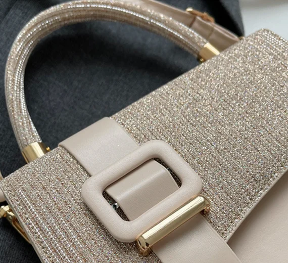 BESTELLA Wholesale High Quality Solid Color Custom Lady PU Leather Casual square Messenger Tote One Shoulder Handbag