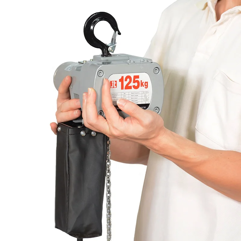 Jentan Latest Design IP65 Portable 200kg Electric Lifting Li Battery Hoist with Wireless Remote Control Option