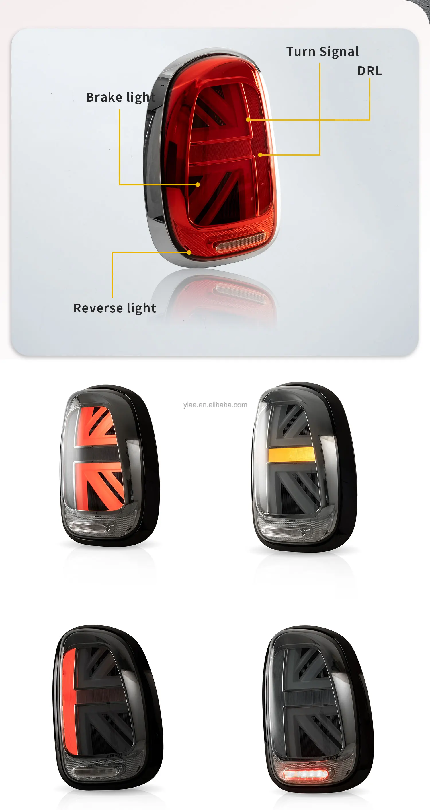 Factory Wholesale LED Taillight Countryman R60 Other Car Light Accessories Auto Lighting System 2010-2016 for BMW MINI factory