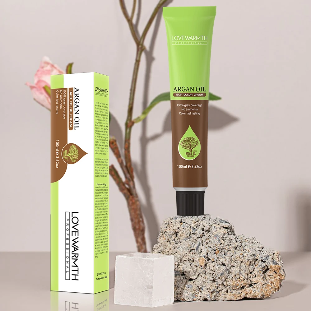 Профессиональная итальянская краска для волос фирменная марка Крем Для Перманентного окрашивания аргановое масло