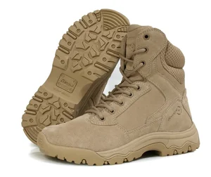 Hanagal 12898007 Breathable Tactical Shoes with Rubber Outsole Suede Leather Tactical  Boots