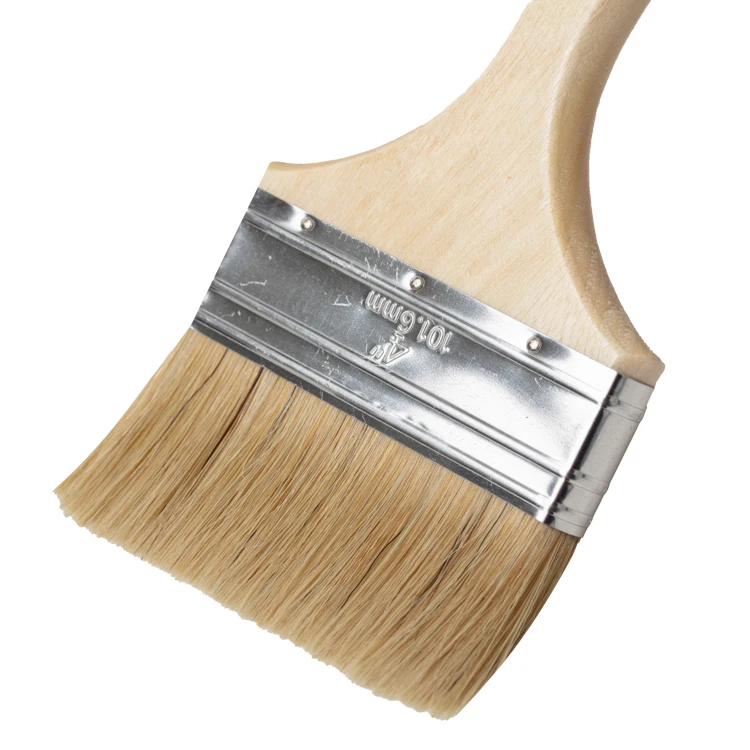 Wooden Handle 4 Inch Bristle Paint Brush For Painting Wall Buy 4 Inch