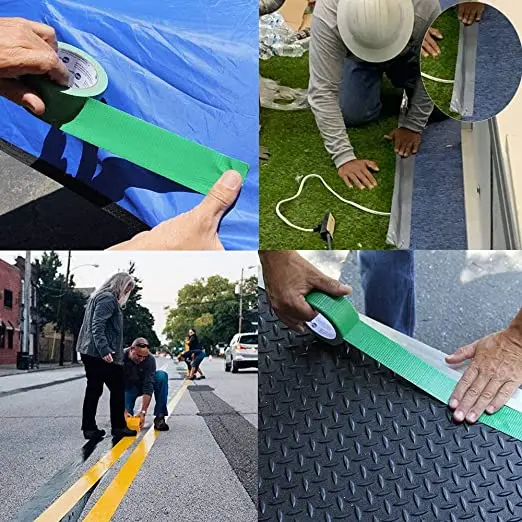 Packing Sealing Hot Melt Seal 190MIC Duct Silver Waterproof Color Book Binding Adhesive Cloth Tape