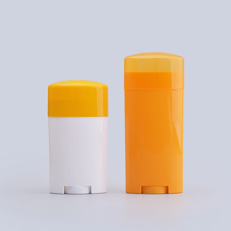 TB40 Factory Supply 28g 71g White Yellow Deodorant Stick Tube Top Filling Empty Cosmetic Deodorant Container