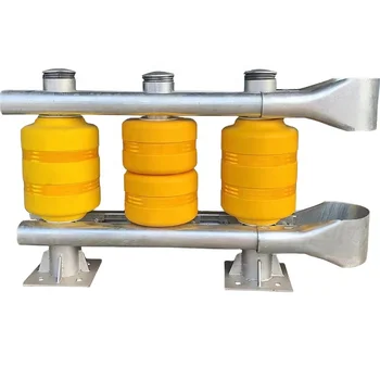 Roadsafe Support Sample Test EVA Highway Traffic Road Safety Rolling Guardrail Barrier Anti Crash Roller Guardrail Barrier