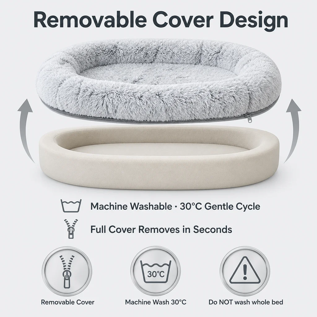 Fancie Giant Oval Dog Bed Long — Product details 6