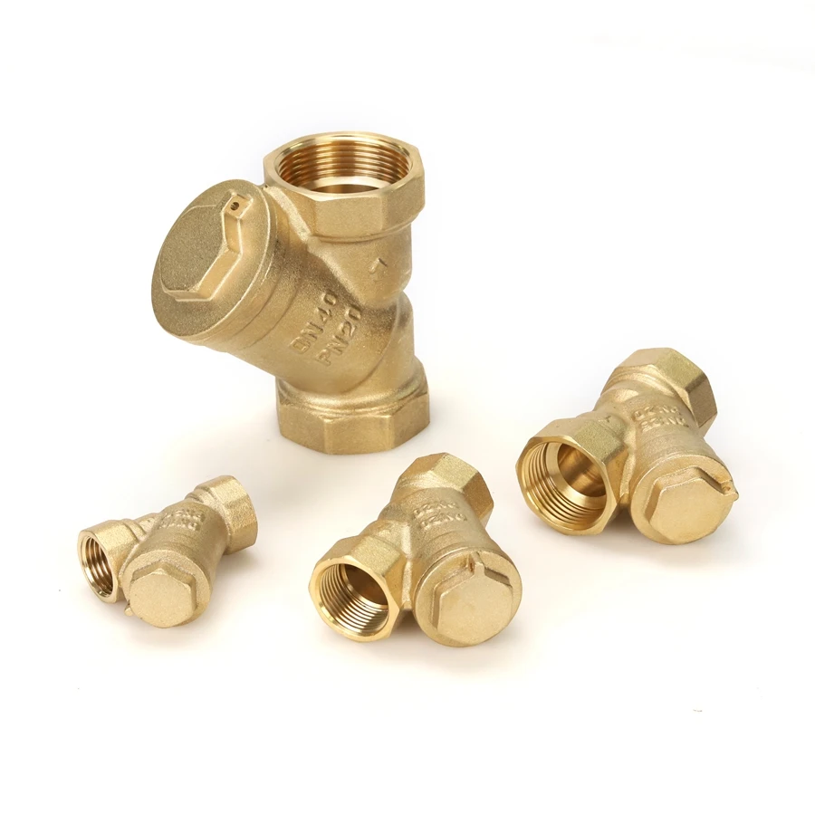 Brass Y Type Water Strainer Mesh Filter Valve For Plumbing & Water Line