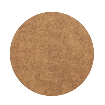 PVC leather Round Table Mat with Textured Surface - Double-Sided Anti-Slip and Heat-Resistant Table Mat DINNER