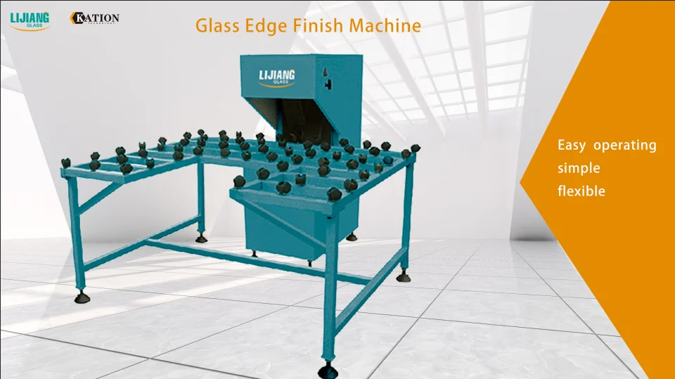 Manul Glass Edge Polishing Machine for  Removing Glass Sharp Edge Grinding Machine