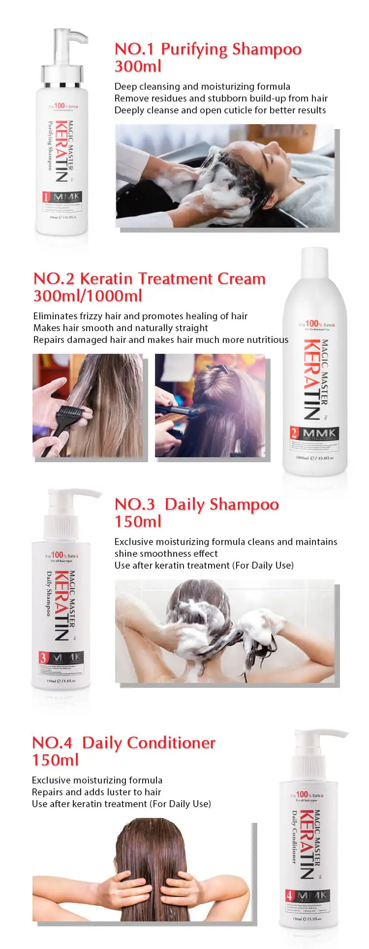 Best Salon Keratina Hair Treatment Smooth Brazilian Keratin Cream